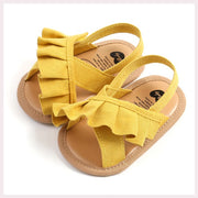 Newborn Infant Baby Girls Shoes Summer Ruffles