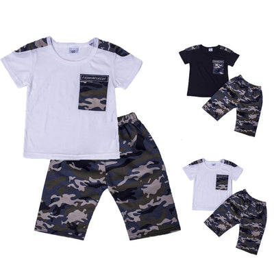 Camouflage boy sports suit