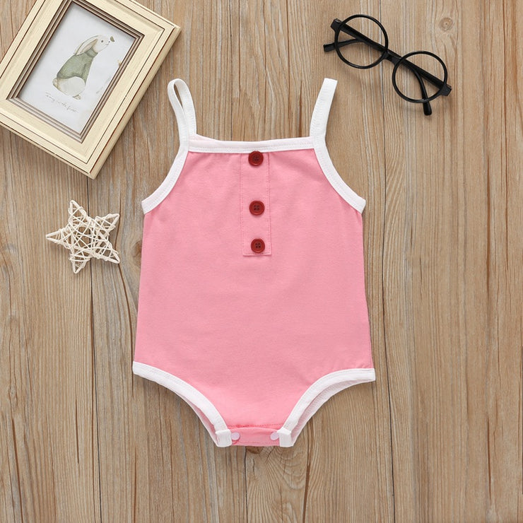 Baby girl's romper for summer