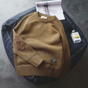 Winter crew neck patch sweater boys clothes