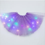 Magical & Luminous  LED Princess Halloween Tutu Skirt Sequins Shiny Skirt