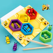 Montessori early education aid clip bee children's toys