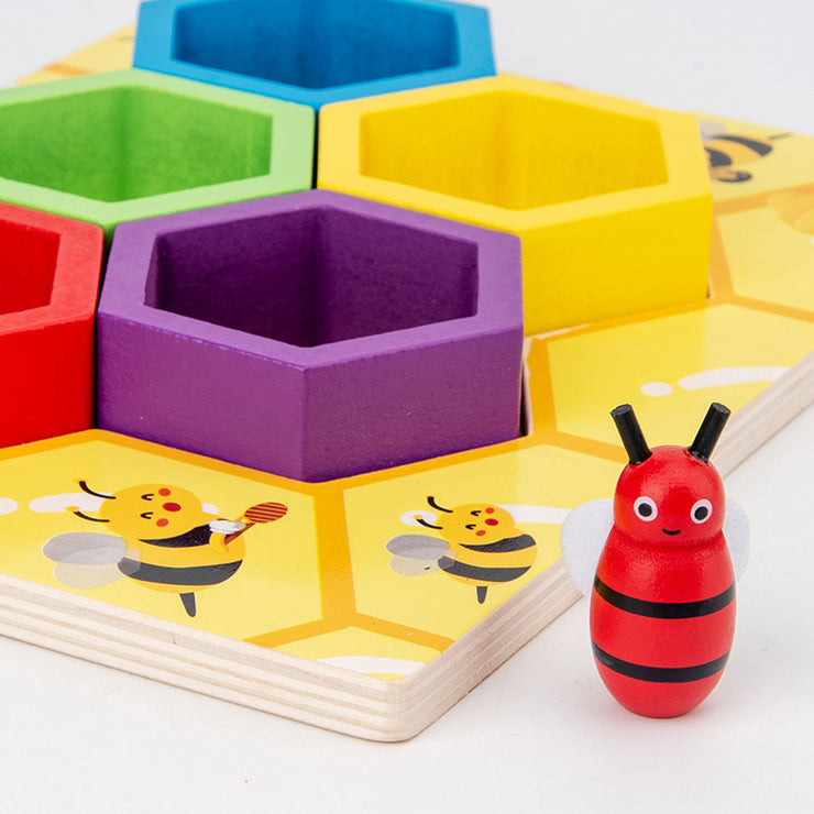 Montessori early education aid clip bee children's toys