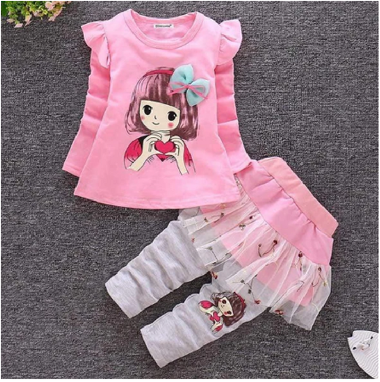 Spring Bunny outfit for Girls' Infants and Toddlers'  Cotton Clothes /Suits