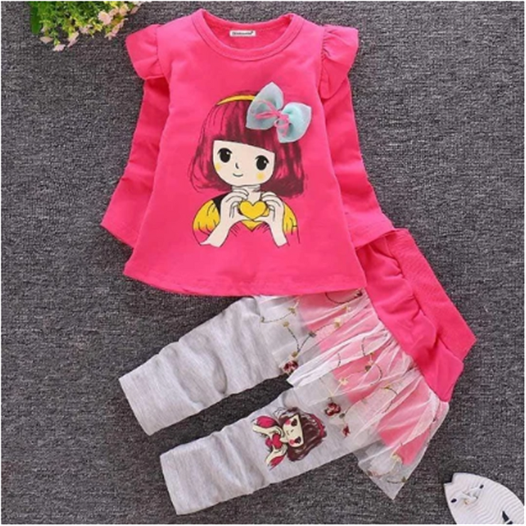 Spring Bunny outfit for Girls' Infants and Toddlers'  Cotton Clothes /Suits