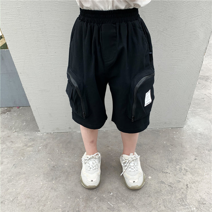 Summer Boys' Big Pocket Overalls, Children's Pants