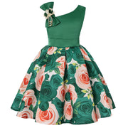 Girls' Dresses Girls' Princess Dresses Digital Print Children's Dresses