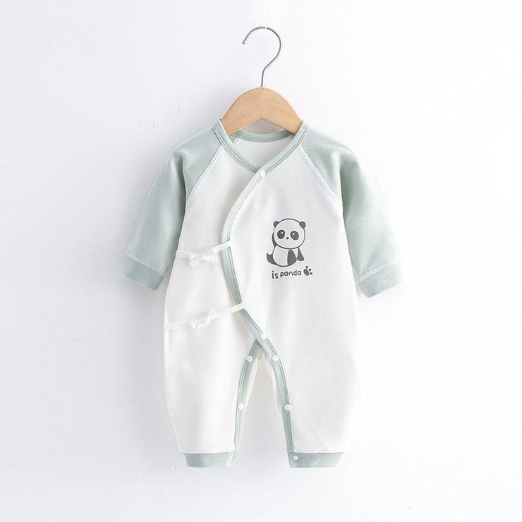 Newborn Clothes Pure Cotton Boneless Baby Jumpsuit Four Seasons Bandage