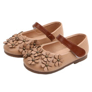 Small Leather Shoes,  Flower Single Shoes, Soft Soles, Little Girls