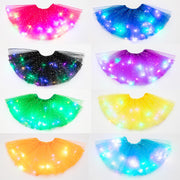 Magical & Luminous  LED Princess Halloween Tutu Skirt Sequins Shiny Skirt