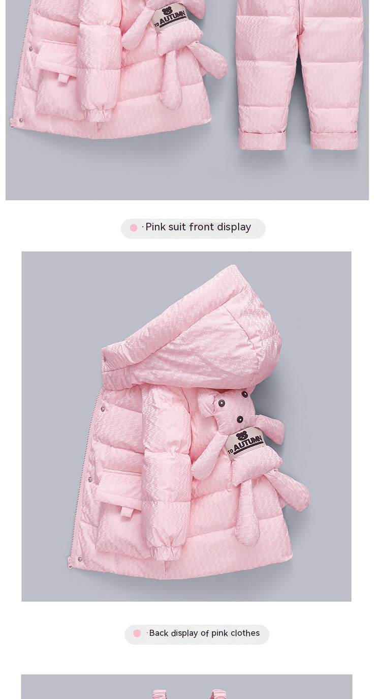 Children's Down Jacket Cartoon Extra Thick Coat