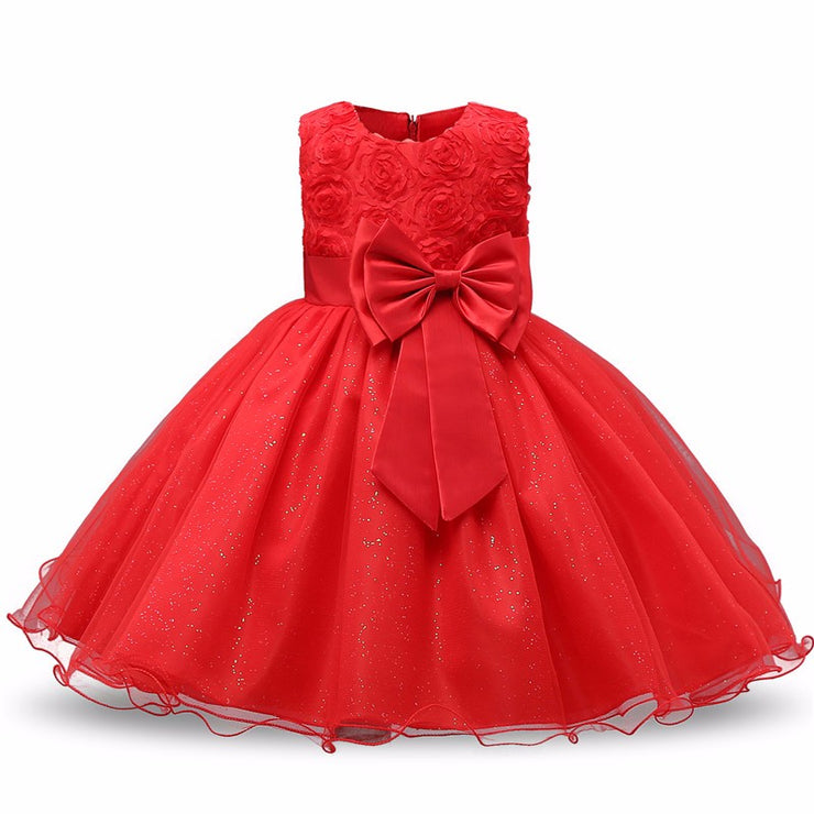 Princess Flower Girl Dress Summer Tutu Wedding Birthday Party Dresses