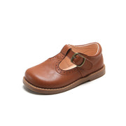 Style Leather Shoes, Soft-soled Velcro, Girls shoes