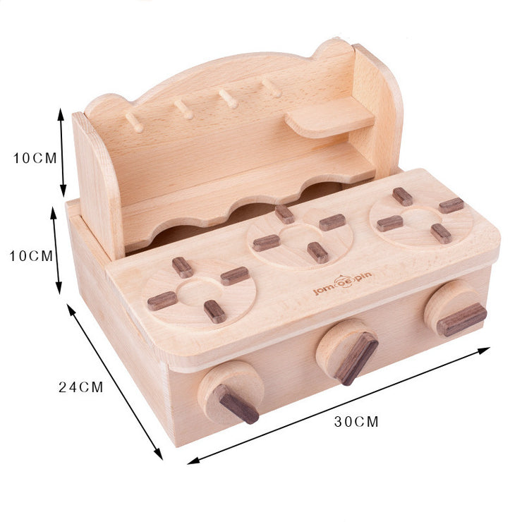 Simulation Of Children Wooden Kitchen Toys