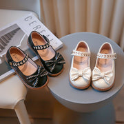 Spring New Girls' Casual Leather Shoes