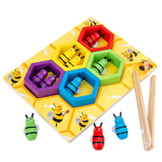 Montessori early education aid clip bee children's toys