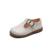 Style Leather Shoes, Soft-soled Velcro, Girls shoes