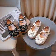 Spring New Girls' Casual Leather Shoes