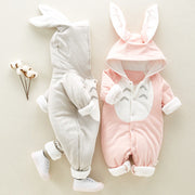 Baby bunny outfit/ jumpsuit for girls and boys. Great for Easter