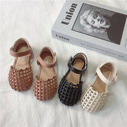 Girls' Soft Sole Woven Toe Shoes