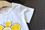 Girls two-piece summer children's clothing girls short-sleeved T-shirt