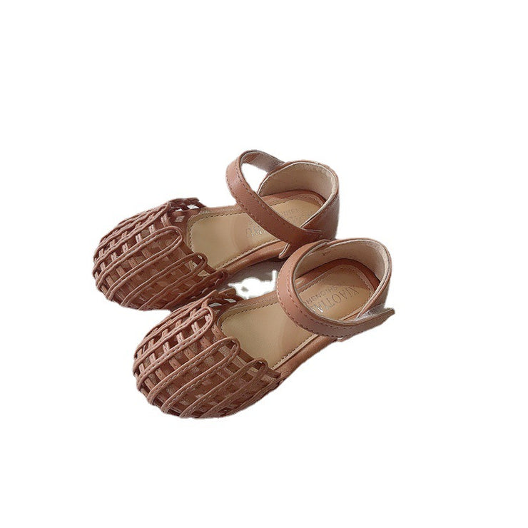 Girls' Soft Sole Woven Toe Shoes