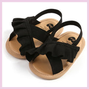 Newborn Infant Baby Girls Shoes Summer Ruffles