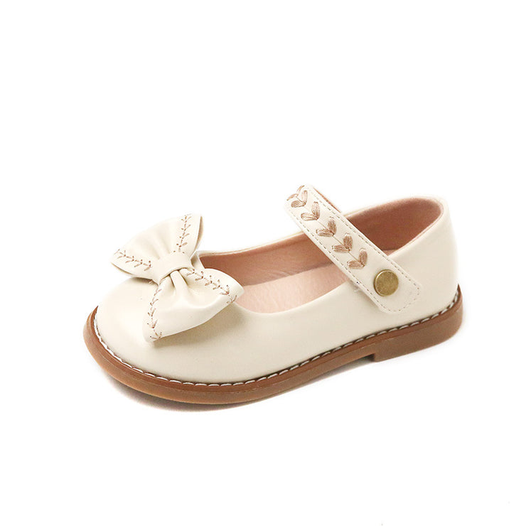 Spring New Girls' Casual Leather Shoes