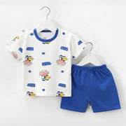 Children's Short Sleeve Pure Cotton Two-piece Suit