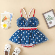 Infant New Sling Lace Mesh Dress