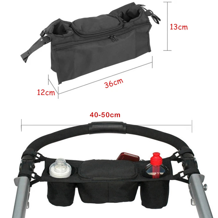 Baby Stroller Organizer Baby Prams Carriage Bottle Cup Holder Bag for Pram Buggy Baby Stroller Accessories Wheelchair Bag