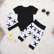 Toddler Baby Boy 3Pcs Cotton Set: Tops, Romper, Pants"