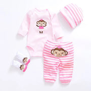 Baby Clothing Set: Cotton 3/4PCS/Lot for Girls & Boys