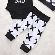 Baby Boy 3Pcs Clothing Set, Newborn Boys Cotton Outfits, 0-24 Months