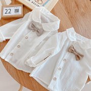 Infant Kids, Boys Long Sleeve T-shirt + Shorts 2Pcs Clothing Sets