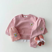 Girls Clothing: Autumn/Winter Baby Girls  Floral Sweatshirt + Pants Set