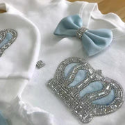 4pcs Crown Baby Girl Hospital Exit & Newborn Bling Layette Set, Personalized Outfit