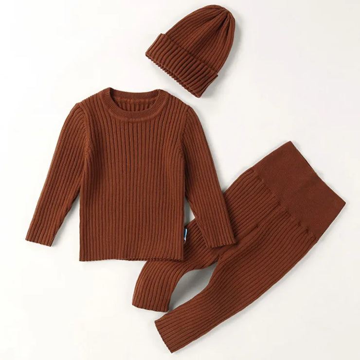 "3pcs Baby Boy or Girl Sweater Sets: Knit Clothing. Tops,Pants