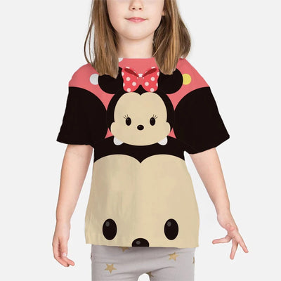 Kids Mickey Mouse Clothing T shirts Print Girls Boys Children Mickey shirt Baby Toddler Tops Cartoon Full Short Sleeves Clothes