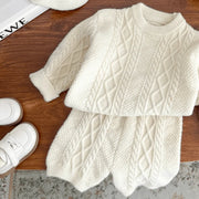 NewbornSet Sweater+Pant Child Long Sleeve Clothing Suit Knitted Pullover Baby Clothes 3M-2Y