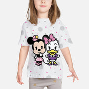 Kids Mickey Mouse Clothing T shirts Print Girls Boys Children Mickey shirt Baby Toddler Tops Cartoon Full Short Sleeves Clothes