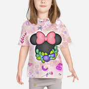 Kids Mickey Mouse Clothing T shirts Print Girls Boys Children Mickey shirt Baby Toddler Tops Cartoon Full Short Sleeves Clothes