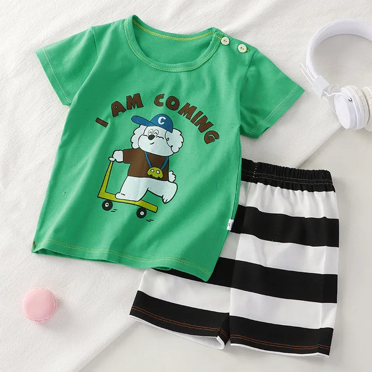 Disney Mickey Mouse, Donald Duck Baby Clothing Girls Boys Cotton pajamas for Children