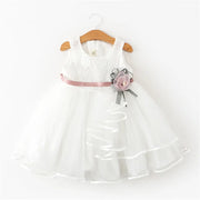 Girls Flower Dress New Summer Cute Baby Girls Clothes Tulle Lace Infant XMAS Party Clothing 1 Year Birthday Dress