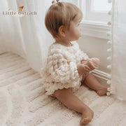 Newborn Baby Girl Cotton Clothes Set Long Sleeve Top+Shorts Rompe