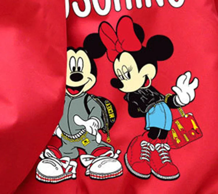 2024 Spring Children Girls Boys Jacket Coat Cartoon Mickey Minnie Mouse Middle And Little Kids Fall Fashion Outerwear Clothing