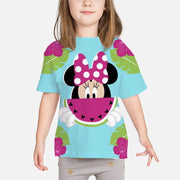 Kids Mickey Mouse Clothing T shirts Print Girls Boys Children Mickey shirt Baby Toddler Tops Cartoon Full Short Sleeves Clothes