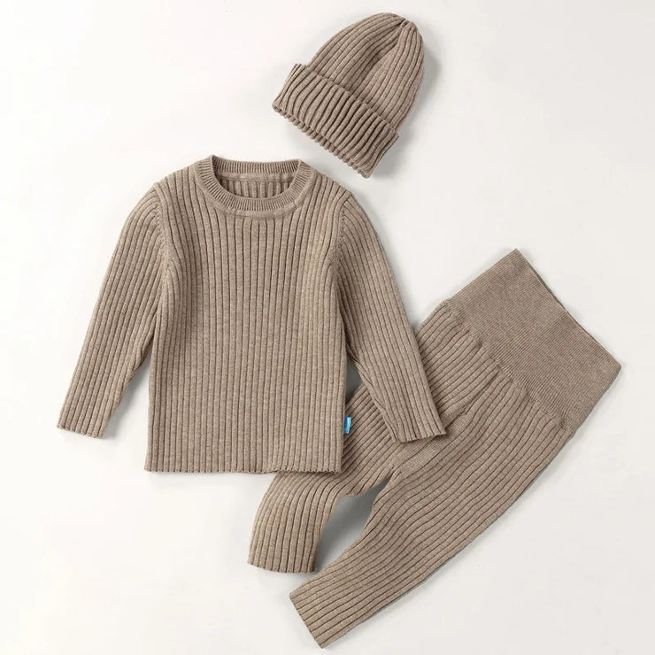 "3pcs Baby Boy or Girl Sweater Sets: Knit Clothing. Tops,Pants