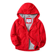 Children Boys Outwear New 2023 Spring Windproof Hooded Cotton Jacket For 3-14 Yrs Kids Fashion Clothes