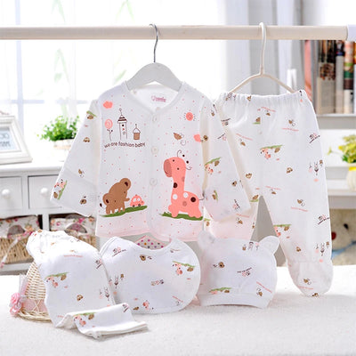 "5Piece Baby Girl Toddler Boy Clothes Cartoon Cute Letter Set BC1150"